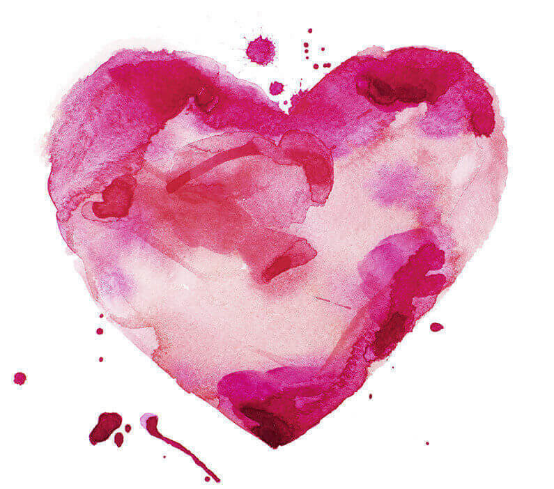 watercolor heart