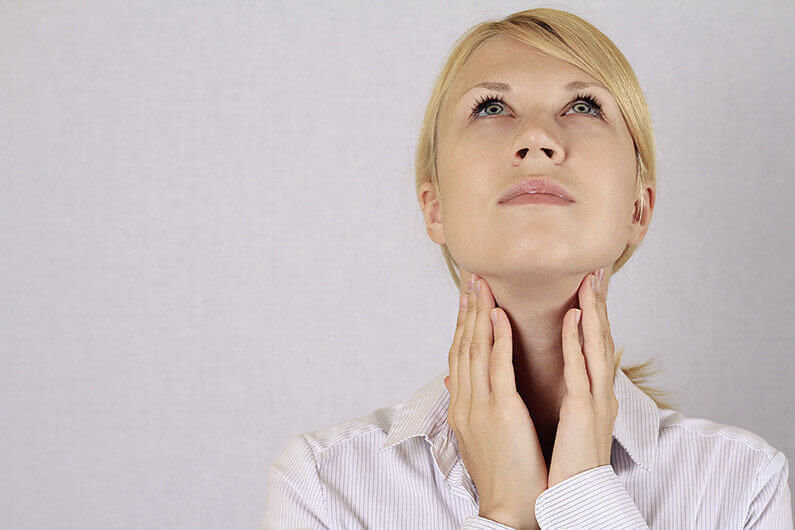 Woman thyroid gland control