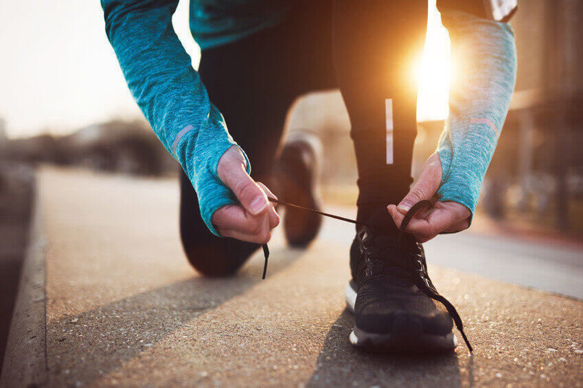 Jogging and running are healthy fitness recreations