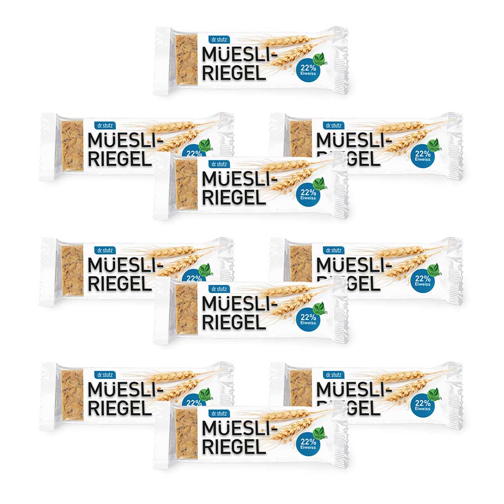 Protein-Müesli-Riegel - 10er-Multipack: Perfekt für eine gesunde Ernährung und zum Abnehmen