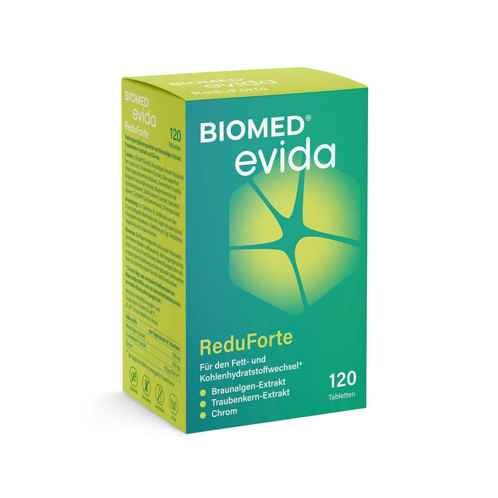 Biomed Evida ReduForte 60 oder 120 Kapseln: zur Gewichtskontrolle und Behandlung von Übergewicht